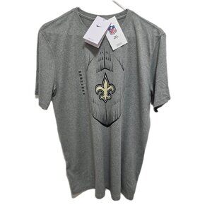1147 Nike NWT NFL New Orleans Saints Dri Fit Short Sleeve Tee
